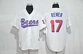 Bad News Beers #17 Doug Remer White Stitched Movie Jersey,baseball caps,new era cap wholesale,wholesale hats